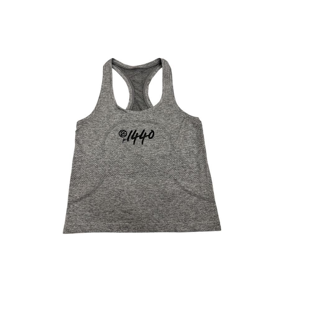 Lululemon Athletica Gray Athletic Racerback Tank Top Size Women's 6